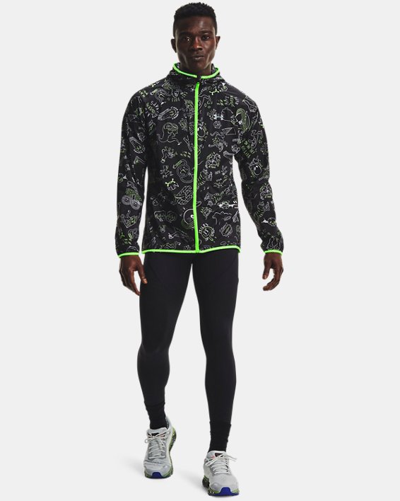 เสื้อแจ็คเก็ต UA Run Hundred Packable สำหรับผู้ชาย, Black, pdpMainDesktop image number 2